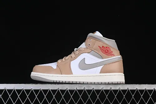 All categories Air Jordan Jordan series basketball shoes Air Jordan 1 Mid Air Jordan 1 Mid AJ1 Joe 1 white wheat Chinese culture and leisure sneakers DQ8426-200